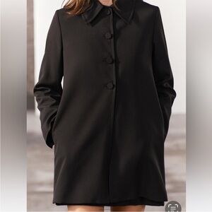 ZARA WOOL BLEND FROCK COAT